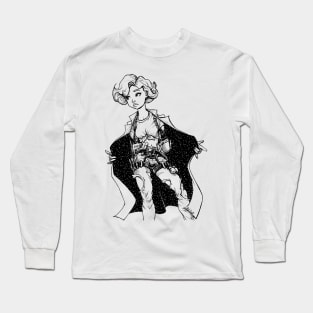 Artist girl of Galaxy Long Sleeve T-Shirt